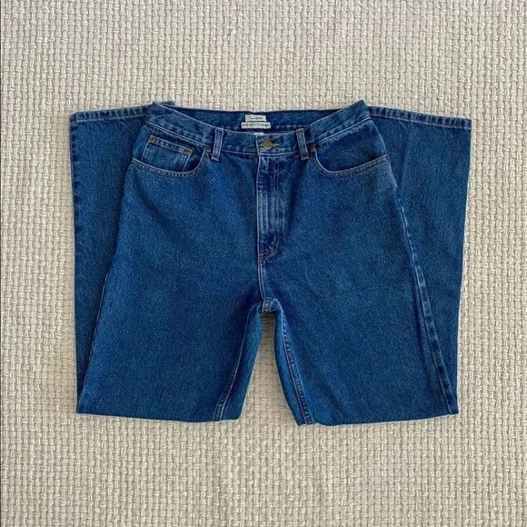 VINTAGE L.L Bean High Waisted Jeans Size 12 - Picture 4 of 5